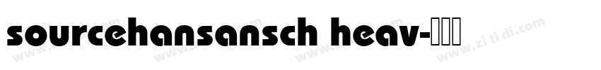 sourcehansansch heav字体转换